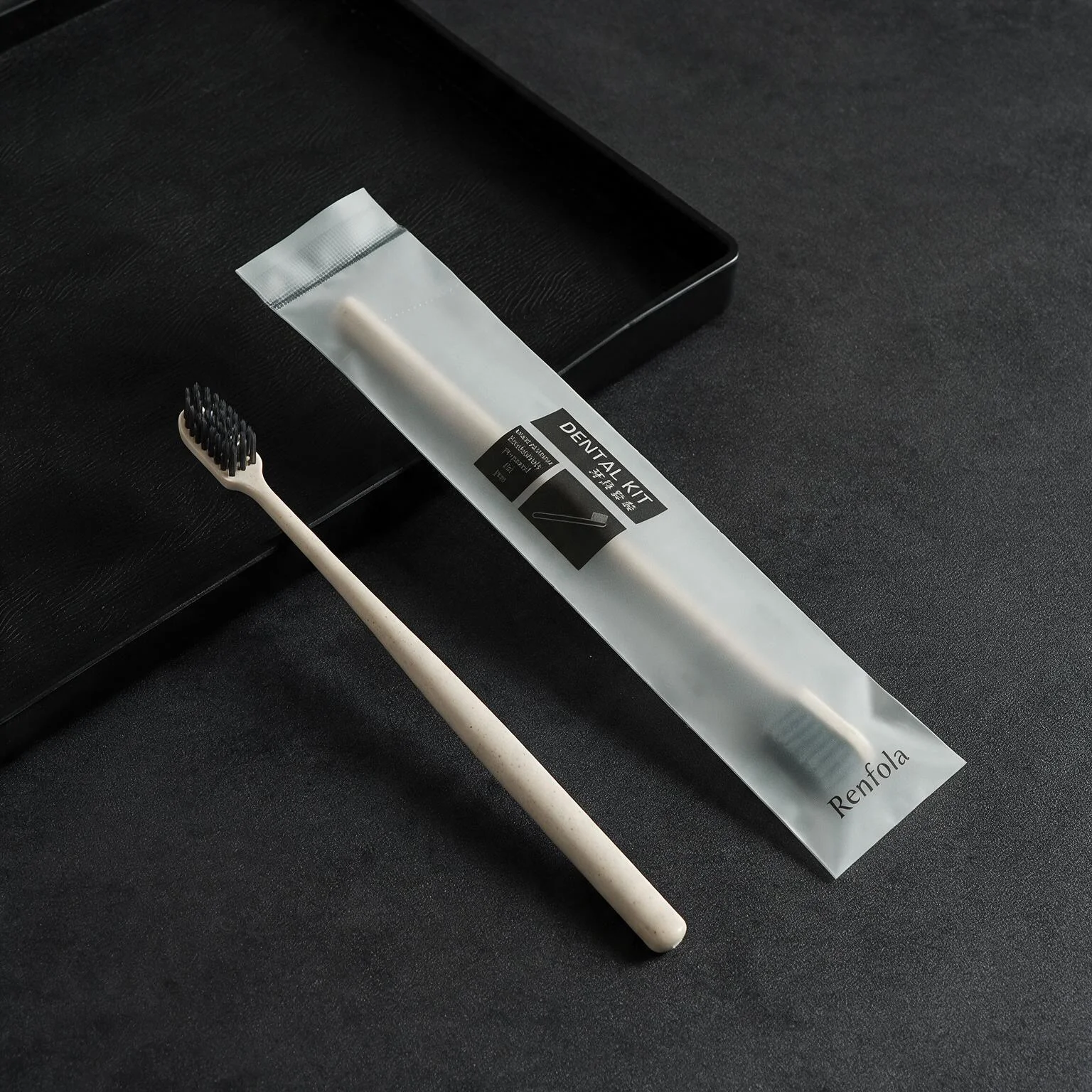 Renfola Frost Collection Hotel Toothbrush, Individually Wrapped (No Toothpaste)