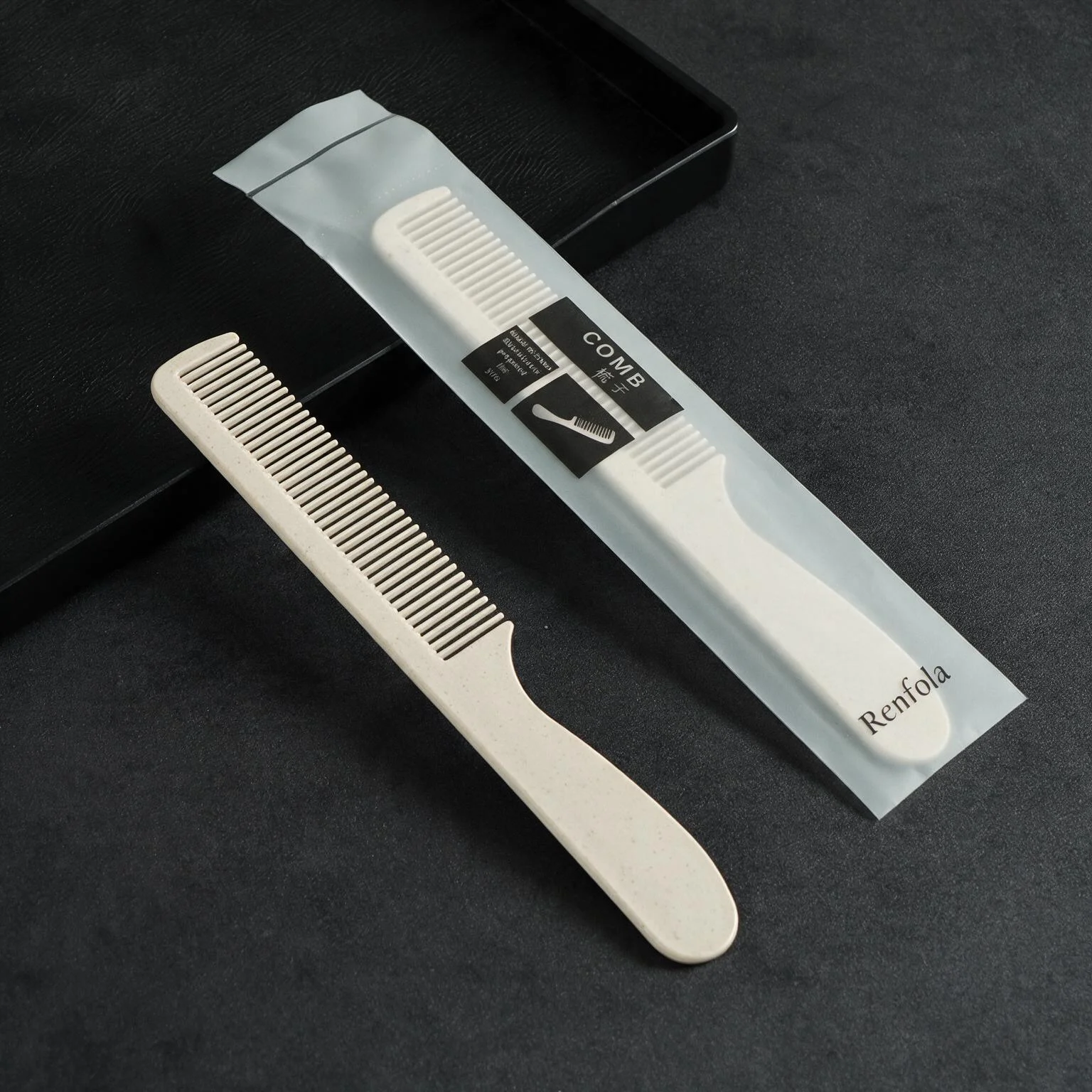 Renfola Frost Collection Hotel Comb, Thumb-Grip Handle 19 cm