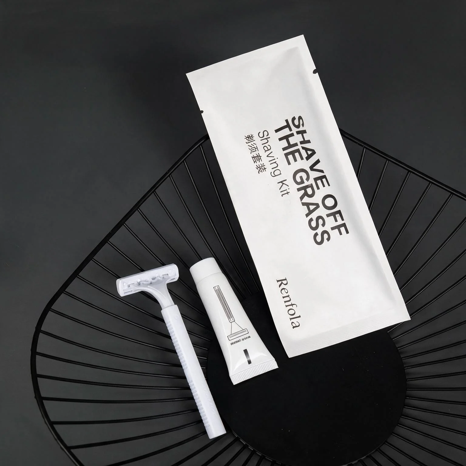Renfola Lithos Collection Hotel Razor, Twin Blade with 10g Shaving Cream
