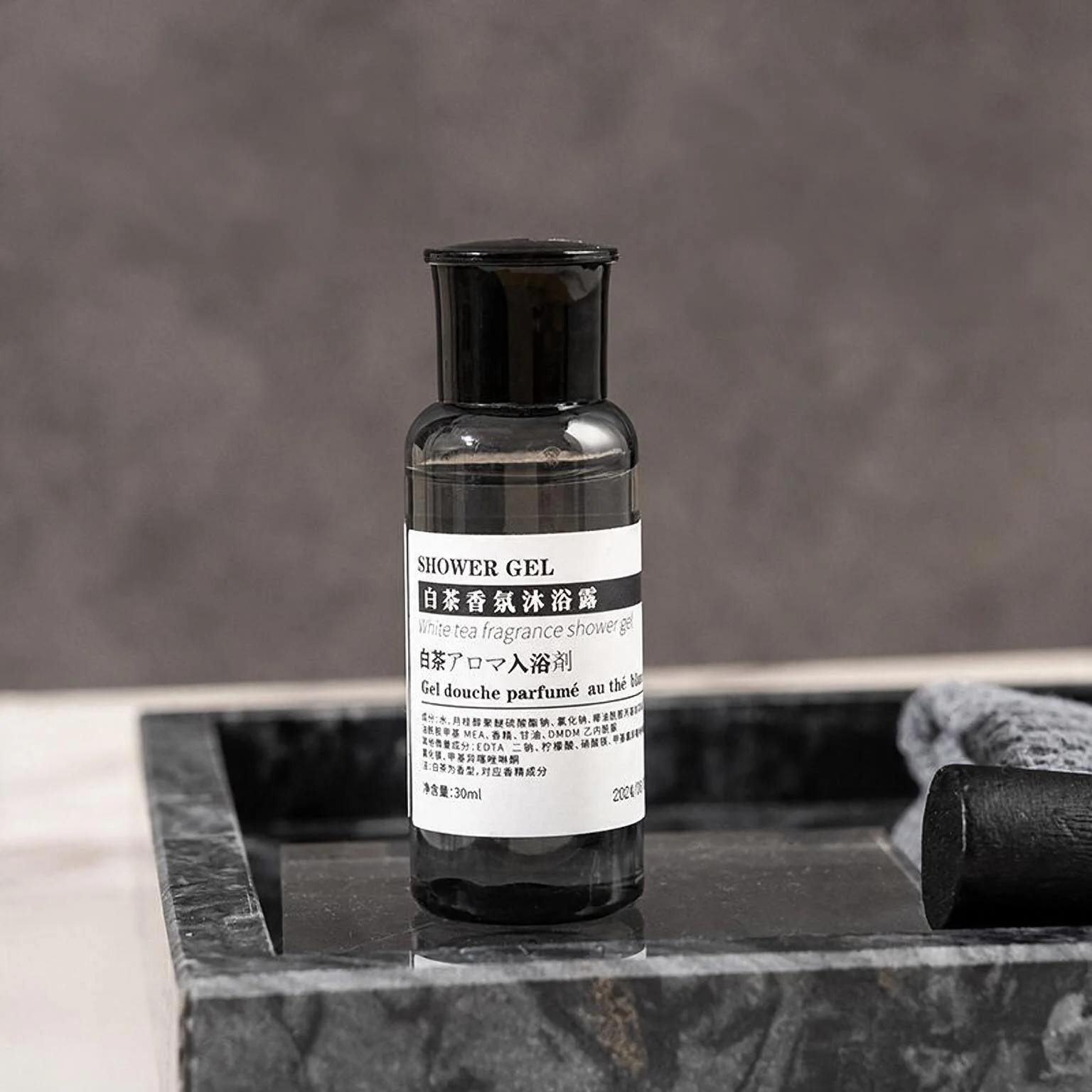 Renfola Meridian Collection Hotel Shower Gel, White Tea 30ml (1.0 fl oz)