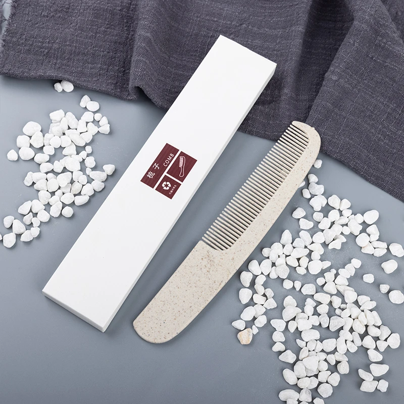 Renfola Alba Collection Hotel Comb, Natural Straw-Fibre Curved Back