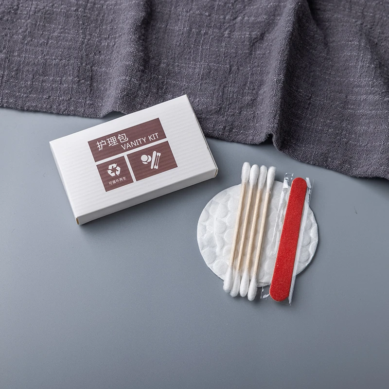 Renfola Alba Collection Hotel Vanity Kit, 7 Pieces with Wood-Stem Buds