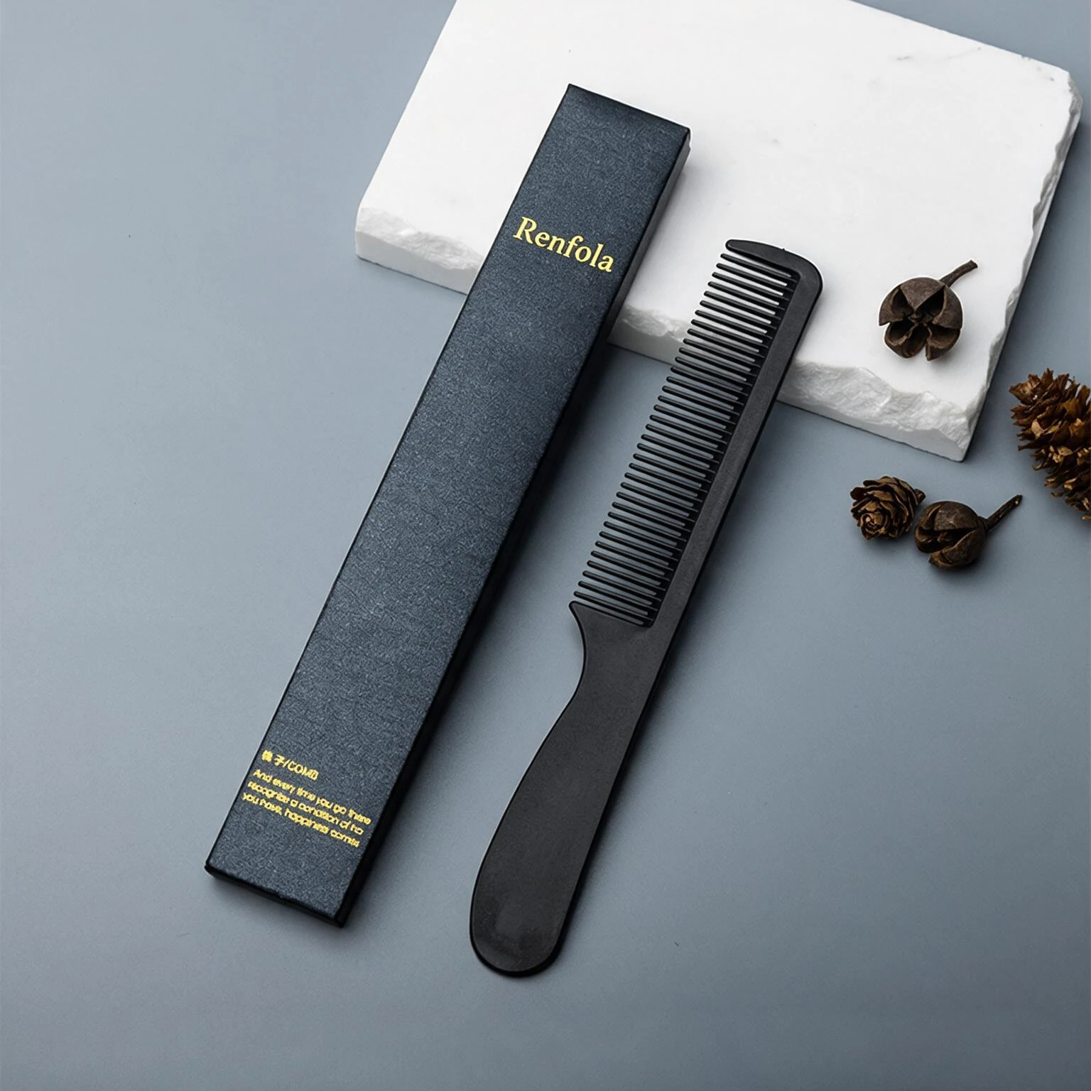 Renfola Marrakesh Collection Hotel Comb, 9g Matte Black