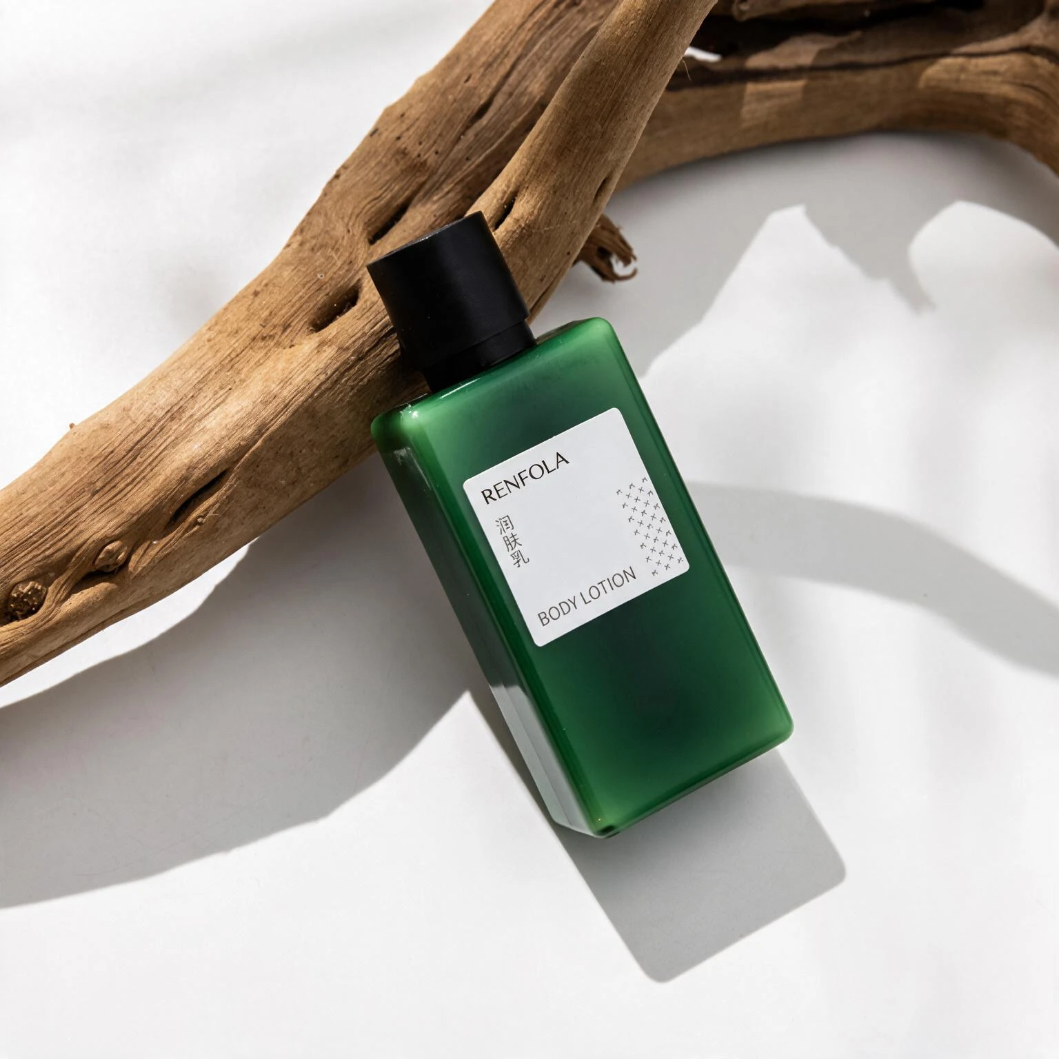Renfola Juniper Collection Hotel Body Lotion, 40ml Dark Green Square Bottle