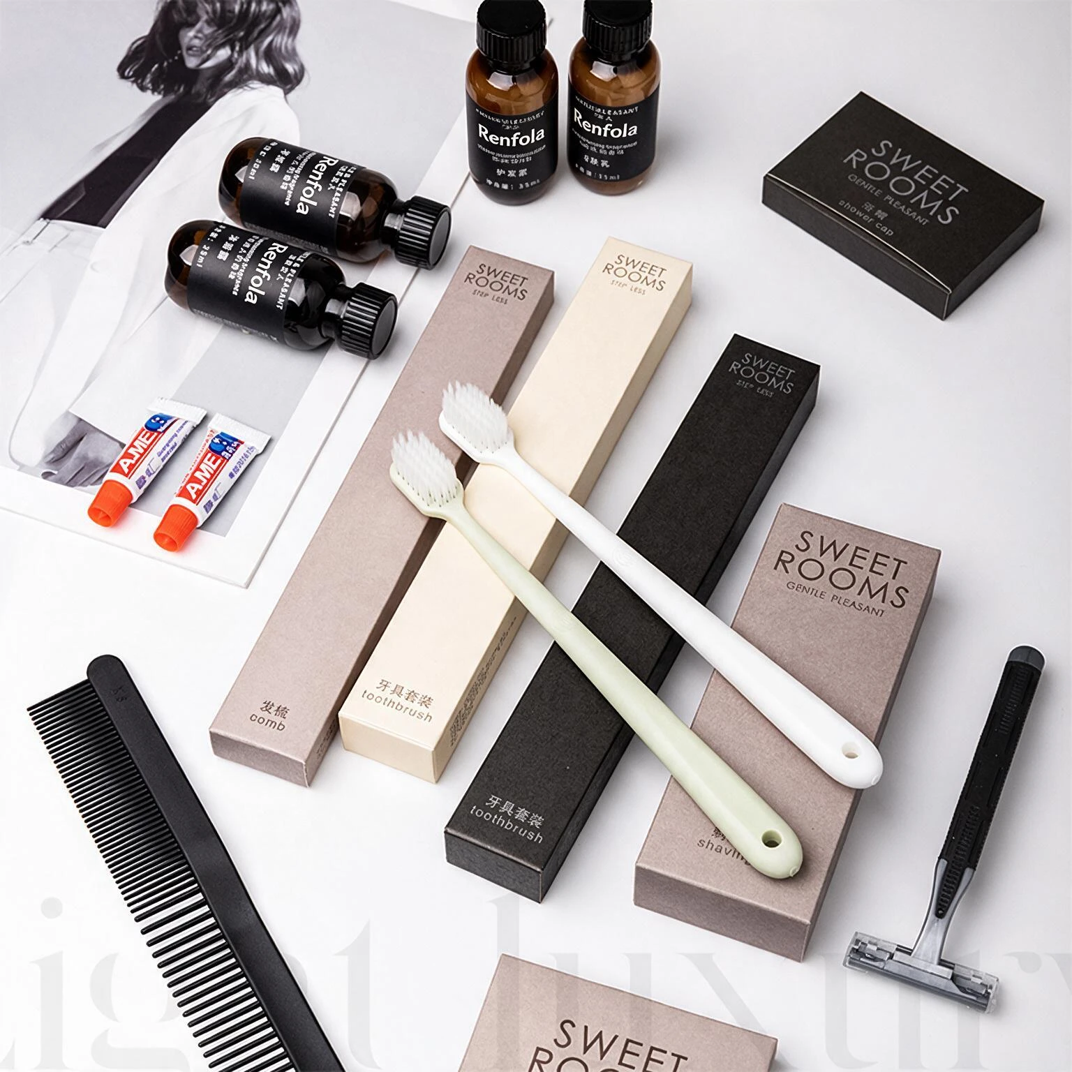 Renfola Maison Collection Complete Hotel Amenity Kit